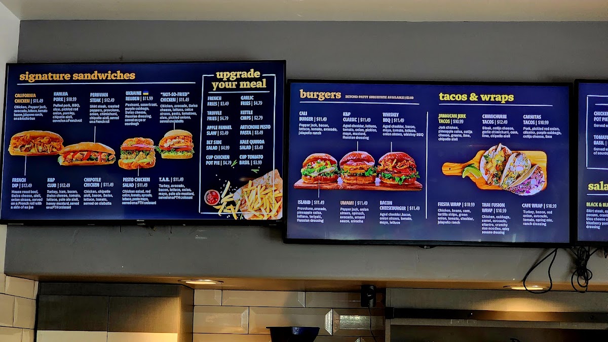 Menu From The Hearth Kitchen And Pie Shop - Market St-1