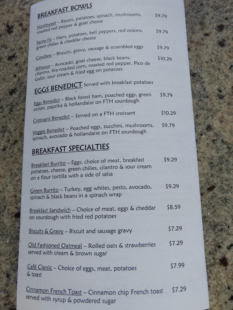 Menu From The Hearth Kitchen And Pie Shop - Market St-8