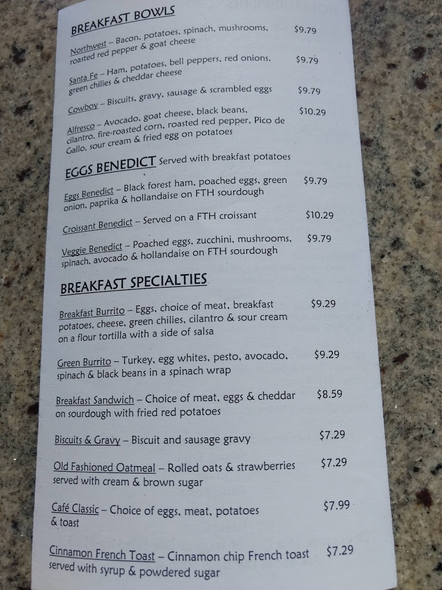 Menu From The Hearth Kitchen And Pie Shop - Market St-9
